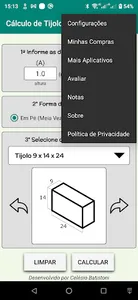 Cálculo de Tijolos screenshot 3