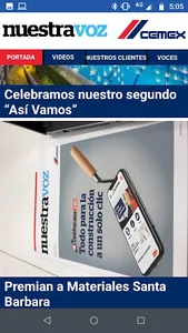 CEMEX Revista Nuestra Voz screenshot 1