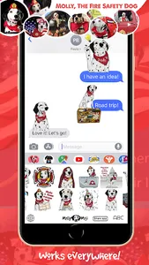 MollyMoji - Dalmatian dog emoj screenshot 3