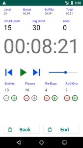 Easy Poker Tournament Timer screenshot 2