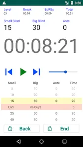 Easy Poker Tournament Timer screenshot 3