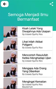 Ceramah Ustadz Syafiq Riza Bas screenshot 11