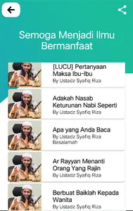 Ceramah Ustadz Syafiq Riza Bas screenshot 7