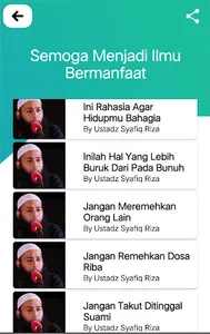 Ceramah Ustadz Syafiq Riza Bas screenshot 8