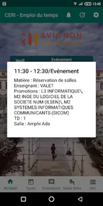 CERI - Emploi du temps screenshot 1