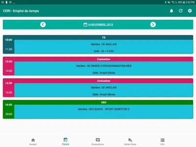 CERI - Emploi du temps screenshot 12