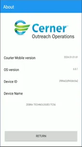 Cerner Courier Mobile screenshot 1