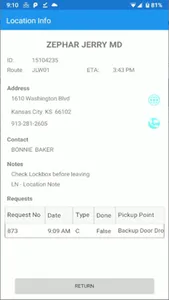 Cerner Courier Mobile screenshot 2