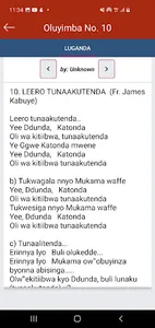 Luganda Catholic Hymnal screenshot 2