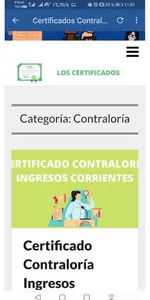 Certificados Contraloria y Pro screenshot 2