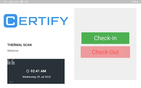 Certify.me Kiosk screenshot 1
