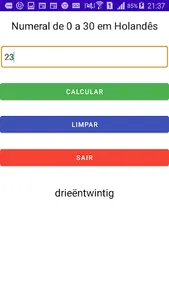 Numeral de 0 a 30 em Holandês screenshot 0