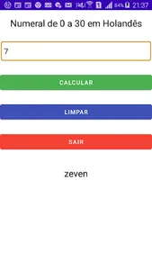 Numeral de 0 a 30 em Holandês screenshot 2