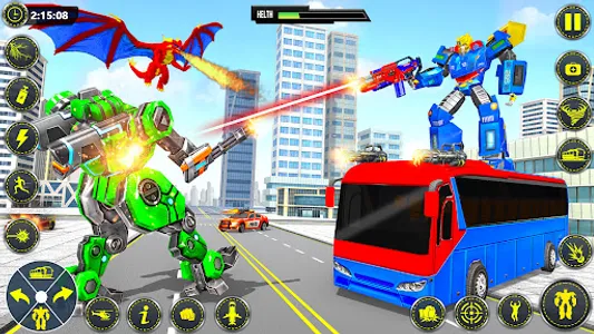 School Bus Robot Car Game screenshot 14