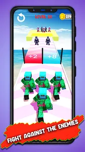 Hero Craft Runner Merge Master screenshot 12