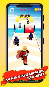 Hero Craft Runner Merge Master screenshot 4