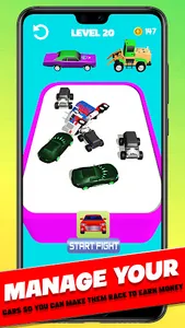 Superhero Cars Fusion Master screenshot 2