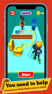 Toilet Race Rush Draw Puzzle screenshot 6