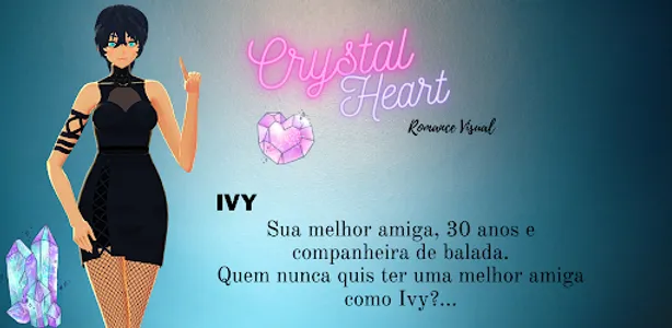 Crystal Heart - Romance Visual screenshot 2