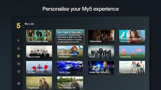 My5 - Channel 5 screenshot 4