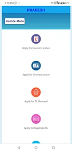 Driving Licence Apply Online screenshot 1