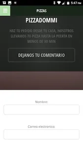Pizzas a domicilio screenshot 0