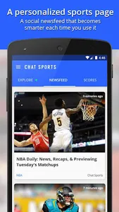 Chat Sports - News & Scores screenshot 0