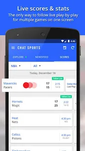 Chat Sports - News & Scores screenshot 1