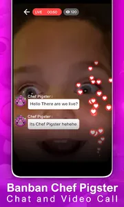 Banban Chef Pigster Video Call screenshot 1