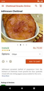 Chettinad Snacks Online screenshot 1