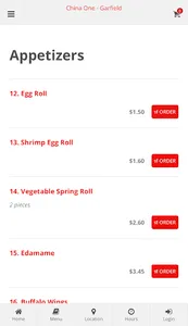 China One Garfield Ordering screenshot 2