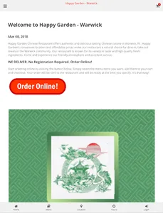 Happy Garden Warwick Ordering screenshot 3