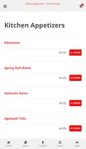 Mizu Japanese Kissimmee Order screenshot 2