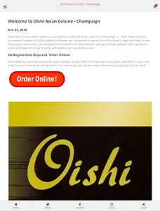 Oishi Asian Cuisine Champaign screenshot 3