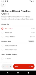 Baldinos Giant Jersey Subs screenshot 3