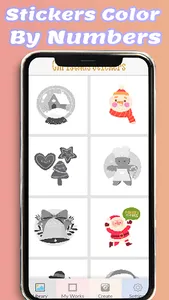 Chrismas Stickers Color By Num screenshot 2