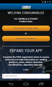 Cigweld Pocket Guide App screenshot 0