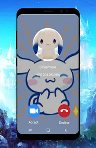 fake call Cinnamoroll screenshot 1