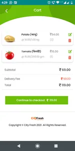 CityFresh screenshot 1