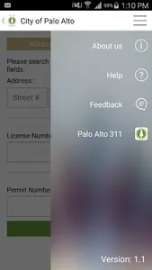 Palo Alto Inspection Request screenshot 1