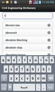 Civil Engineering Dictionary screenshot 1
