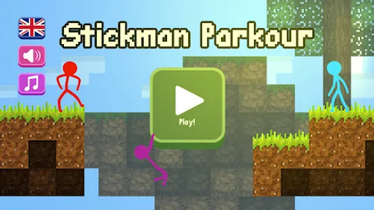 Stickman Parkour Skyland screenshot 1