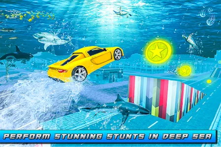 Underwater Flying Car Stunt screenshot 1