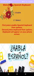 Spanish Keyboard - Espanol screenshot 1