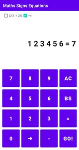 Maths Signs Equations screenshot 1