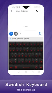 Swedish Typing Keyboard App screenshot 1