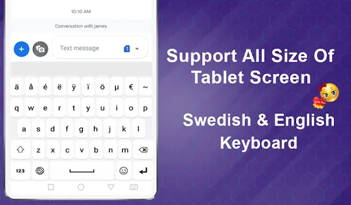 Swedish Typing Keyboard App screenshot 3