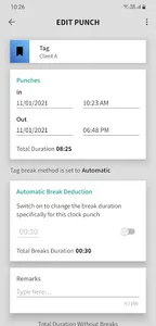 Clock Punch – Work Log Tracker screenshot 6