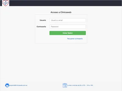Clinicaweb screenshot 2