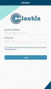 Acumen Clock In screenshot 0